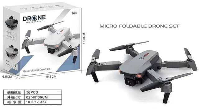 רחפן מיני מתקפל כולל 2 מצלמות 480P