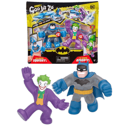 גו ג'יט זו X דיסי DC - מארז זוגי בובות נמתחות - סטרץ' מארז זוגי באטמן vs הג'וקר - Goo Jit Zu