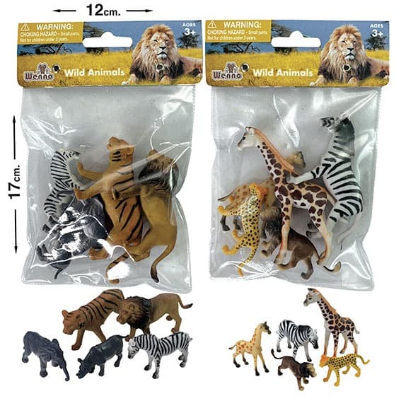 חיות ספארי מיני 5יח' במארז