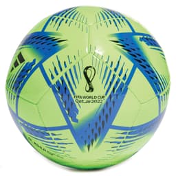 כדורגל אדידס ירוק לוגו פסים כחול