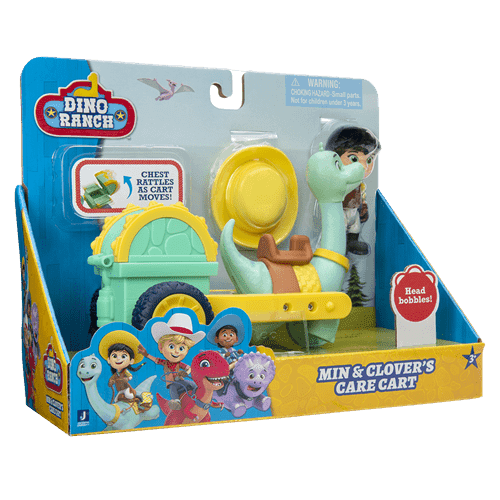 חוות דינו - מין ותלתן עם עגלה רפואית נפתחת