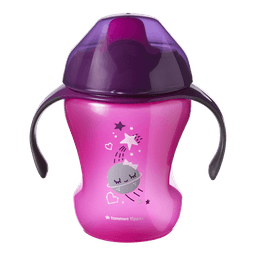 כוס שתייה סגול-ורוד 230 מ"ל 6+ חודשים מסדרת Tommee Tippee Sippee