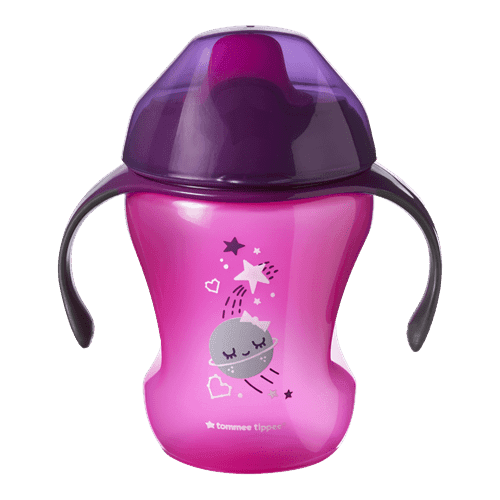 כוס שתייה סגול-ורוד 230 מ"ל 6+ חודשים מסדרת Tommee Tippee Sippee