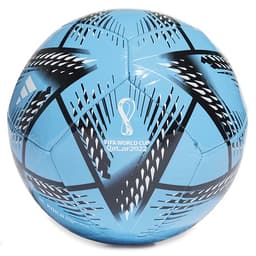 כדורגל אדידס תכלת לוגו משולש שחור