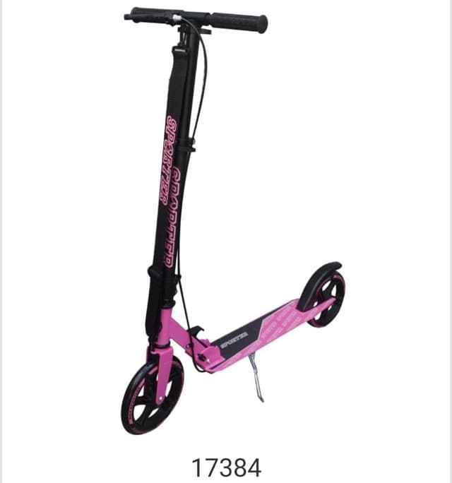 קורקינט פעלולים שחור ורוד