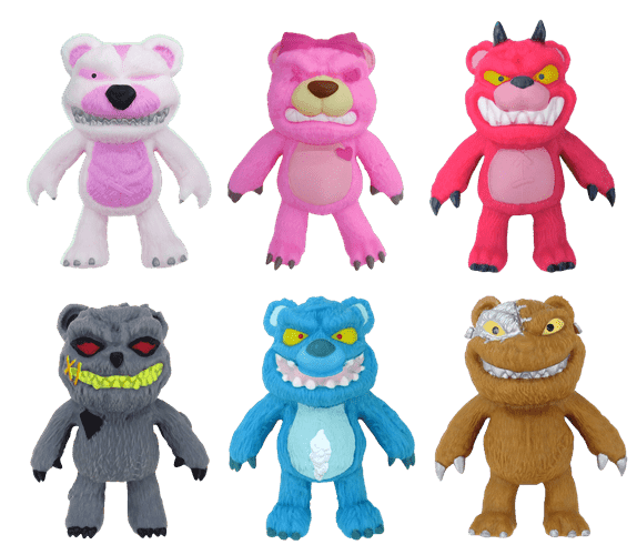 סטרץ' - בובה נמתחת - דמויות דוב מרושע 14 ס"מ - זוהר בחושך