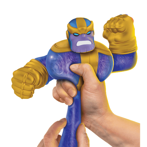 גו ג'יט זו X מארוול - בובה נמתחת - סטרץ' נבלי על תאנוס - Goo Jit Zu