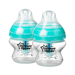 זוג בקבוקי אנטי-קוליק כחול 150 מ"ל של טומי טיפי מסדרת Tommee Tippee Advanced Anti-Colic