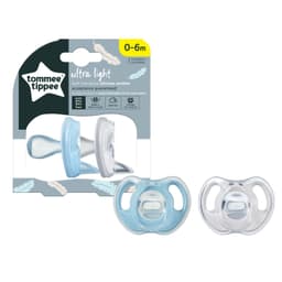 זוג מוצצי סיליקון קלים במיוחד 0-6 של טומי טיפי