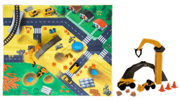 ערכת משחק עם משטח פעילות כולל אביזרי בנייה מבית CAT