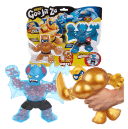 גו ג'יט זו - מארז זוגי בובות נמתחות - סטרץ' פנטרו זהב ועטלף - Goo Jit Zu