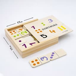 דומינו מספרים מעץ
