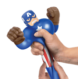 גו ג'יט זו X מארוול - בובה נמתחת - סטרץ' גיבורי על קפטן אמריקה - Goo Jit Zu