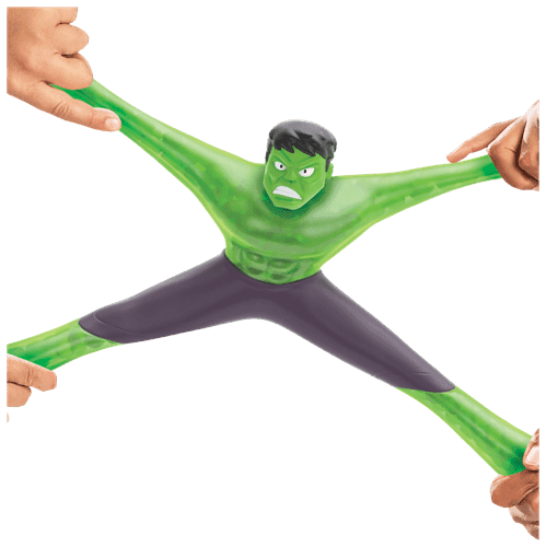 גו ג'יט זו X מארוול - בובה נמתחת - סטרץ' גיבורי על XL האלק הענק הירוק - Goo Jit Zu