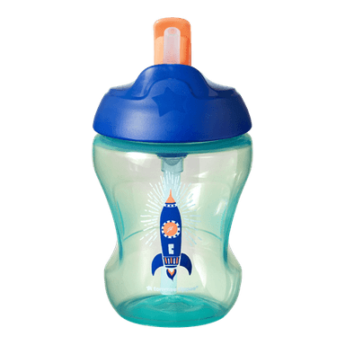 כוס שתייה 230 מ"ל 7m+ עם קש מסדרת Tommee Tippee Cup Straw