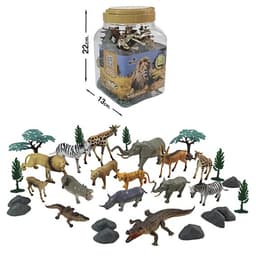 חיות ספארי 30יח' בצנצנת