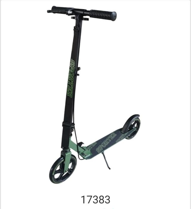 קורקינט פעלולים שחור ירוק צבאי