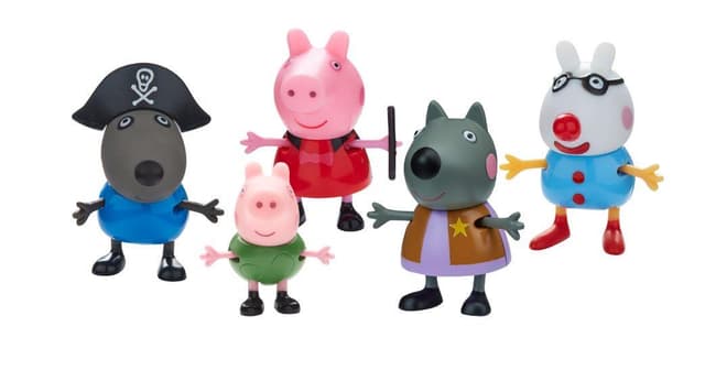 פפה פיג- פפה וחברים מחופשים (5 דמויות)