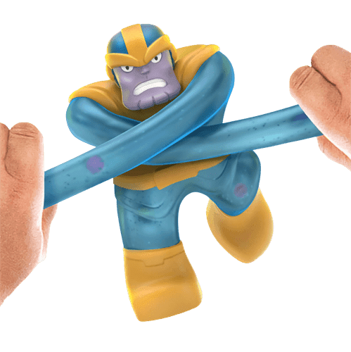 גו ג'יט זו X מארוול - בובה נמתחת - סטרץ' נבלי על XL תאנוס - Goo Jit Zu