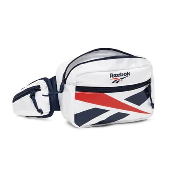 פאוץ' ריבוק לבן לוגו גדול קדמי