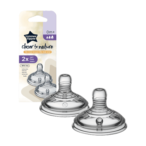 פטמה בזרימה משתנה 0m+ מסדרת Closer To Nature (זוג במארז)