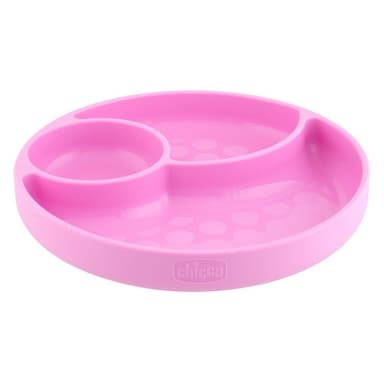 צלחת סיליקון מחולקת נצמדת - +Silicone Divided 12m