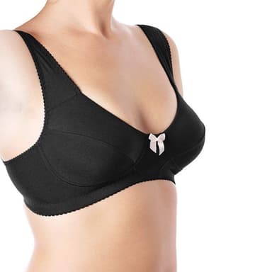 חזיית הנקה מיקרופייבר בצבע שחור - Nursing Microfibre Bra Black