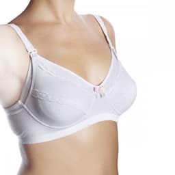 חזיית הנקה כותנה בצבע לבן - Nursing Cotton Bra White