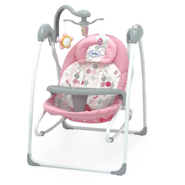 נדנדה וטרמפולינה לתינוק ורוד - Montana Bay™ 2 in 2