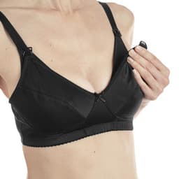 חזיית הנקה מיקרופייבר בצבע שחור - Nursing Microfibre Bra Black