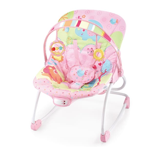 טרמפולינה/נדנדה ליטל הופר עד 18 ק"ג ורוד - ™Little Hopper