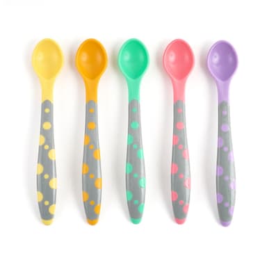 מארז 5 כפיות לתינוק Flawless™ - 5pc Weaning amp; Feeding Spoons