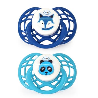 זוג מוצצי סיליקון - Flawless™ Air - 2 pc Silicone Pacifier in Case 0-6 Months
