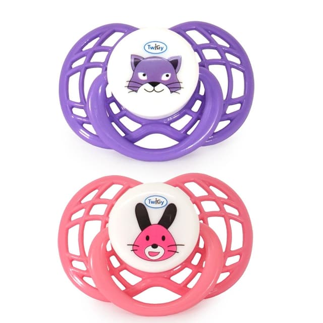 זוג מוצצי סיליקון - Flawless™ Air - 2 pc Silicone Pacifier in Case 6-18 Months