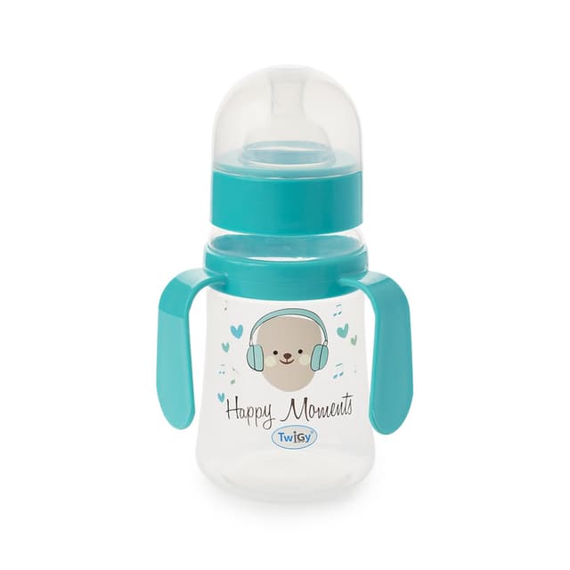 בקבוק רחב עם ידיות אחיזה 250 מ"ל -Flawless™ Wide Neck Bottle with handle