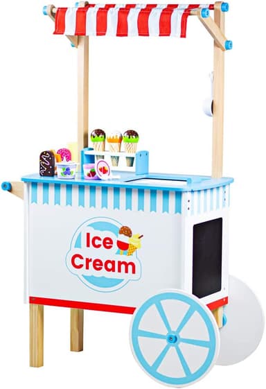 עגלת גלידה מעץ מבית ביג ג'יגס BIGJIGS TOYS