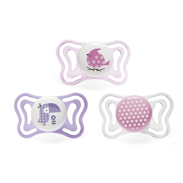 זוג מוצצי סיליקון 2-6M פיזיו לייט - Physio Light