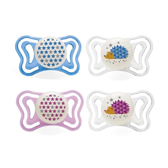 זוג מוצצי סיליקון 16-36M פיזיו לייט לומי - Physio Light Lumi