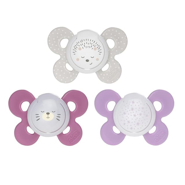 זוג מוצצי סיליקון 16-36M קומפורט - Soother Comfort Lumi Sil 16-36