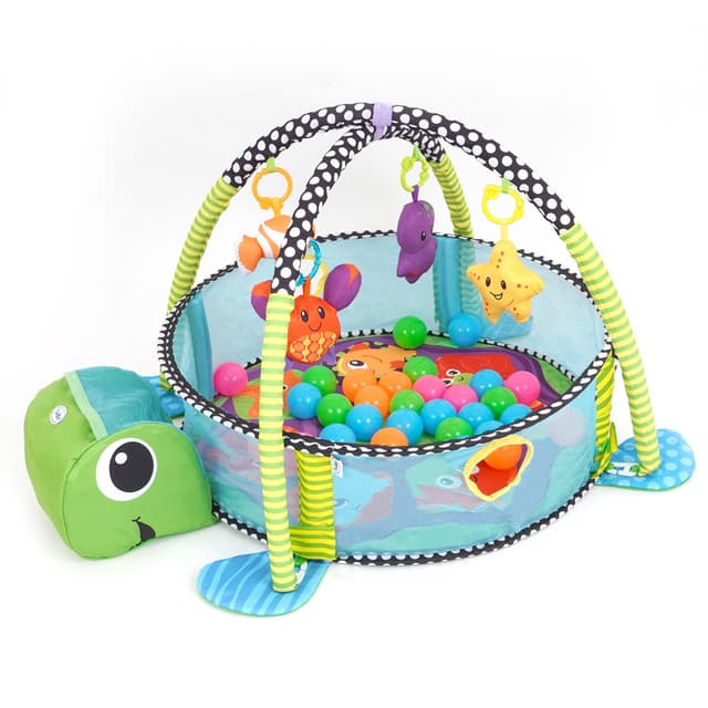 משטח פעילות עם בריכת כדורים - ™Animals amp; Smiles