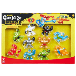 גו ג'יט זו - סט מיני בובות נמתחות - 10 דמויות גיבורי ג'ו ג'יט זו - Goo Jit Zu