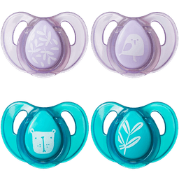 זוג מוצצי לטקס בלון טומי טיפי 6-18 חודשים