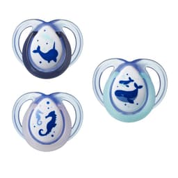 זוג מוצצים זוהרים בחושך 0-6 חודשים