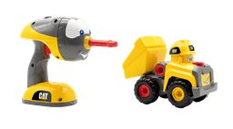 ערכת משחק מקדחה בניה ותיקון משאית עפר מסדרת CAT JUNIOR