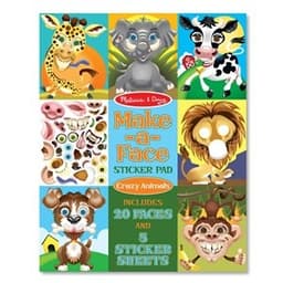 חוברת מדבקות פרצופי חיות מבית מליסה ודאג Melissa and Doug