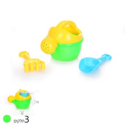 כלי חול – משפך, מגרפה וכף מסננת