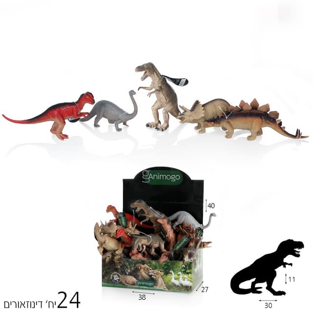 Animogo דינוזאורים 12 אינצ’