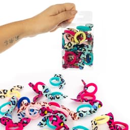 גומיות שיער פפיון מנומר 20 יח’