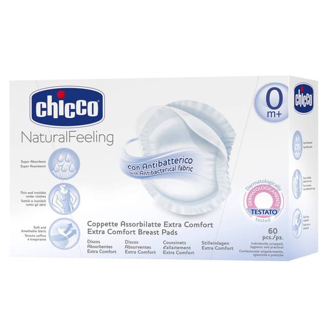 פדים אנטי בקטריאליים 60 י"ח Chicco דגם Antibacterial