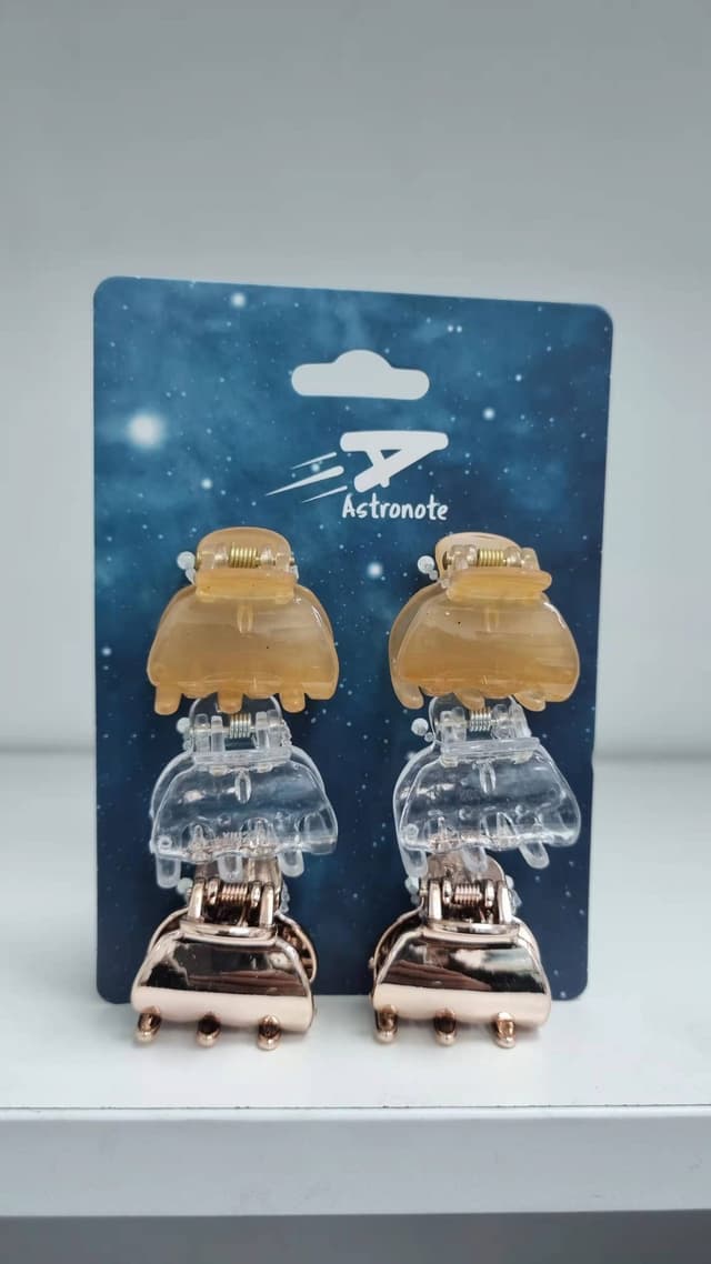 מארז קליפסים מטאליק 6 יח’